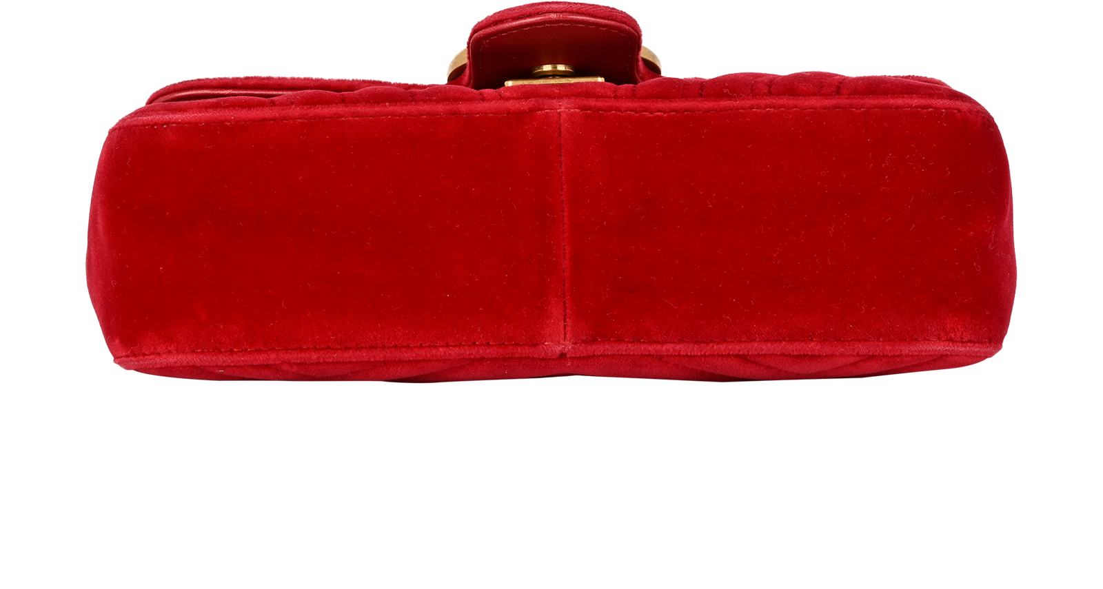 GG Marmont Shoulder Bag, &pound;650, Handbags, Red, Velvet, Top view